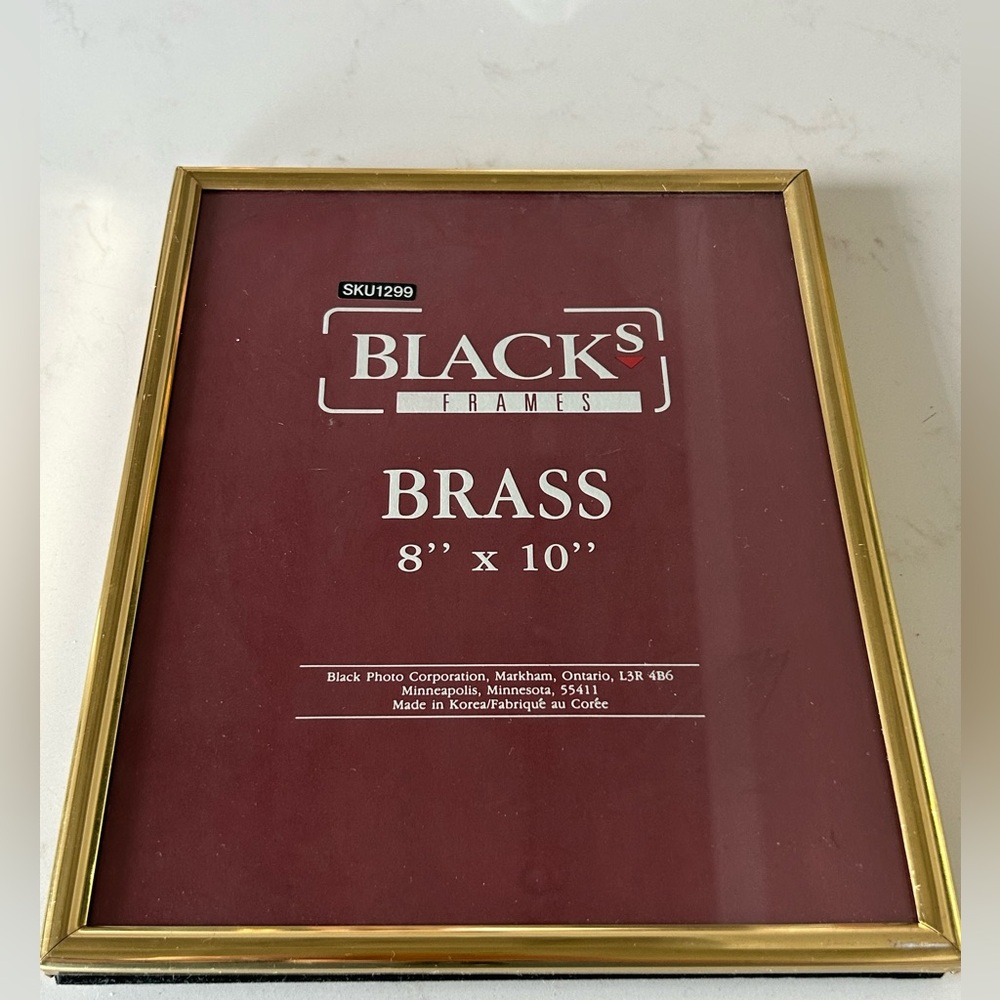 Vintage Brass 8x10 Picture Frame with Gold Finish